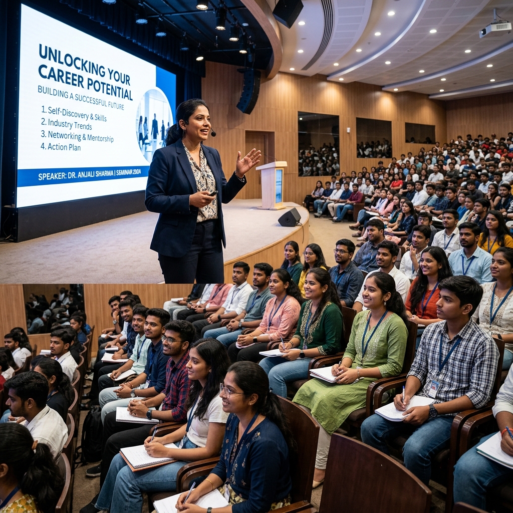 Career guidance seminar at auditorium